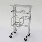 生物安全计算机推车with Urethane Casters