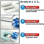 myGel迷你电泳系统3步骤说明