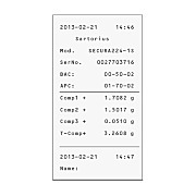 可追踪的样品识别Secura分析和精密天平由Sartorius
