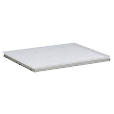 溢坡钢货架与聚乙烯托盘