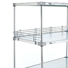 米间超勃勃拉4英寸实心架子壁架for MW Series Utility Carts