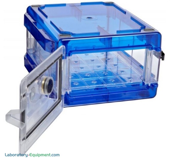 BEL-ART Secador干燥箱透明蓝帽打开