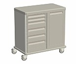工作中心,Starsys;Double Bay, Low Profile Drawer Cabinet Combination