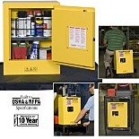 Justrite 890200 Sure-Grip Ex Mini可燃安全柜;手动单门，双壁钢，17