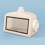 Bel-Art的《便携式手套箱》;模制聚乙烯(LDPE)， 2个手套端口
