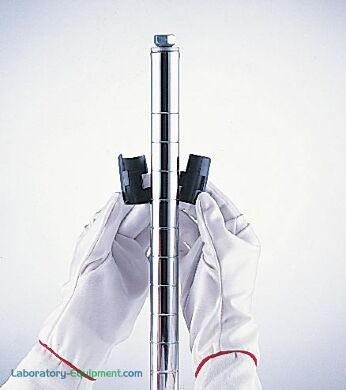 Securely attaches cleanroom shelving to posts | 1100-04 displayed