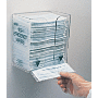 Acrylic Face Mask Dispenser shown with model and props | 5604-33 displayed