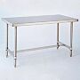 Solid-top 304 stainless steel cleanroom table from InterMetro | 1305-12 displayed