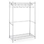 Stainless steel Upright Garment Racks provide clean, space-efficient storage of cleanroom frocks, coveralls and other apparel | 2650-16 displayed